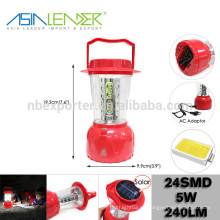 Productos de líder de Asia BT-4863 ABS 24 SMD LED Solor Camping Light